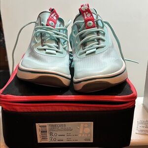 Bala Twelves Sneakers in Aqua and Red